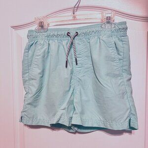 Art Class Boys Size L (10-12) Pale Green Swim Trunks-Drawstring Lined-Sun/Pool